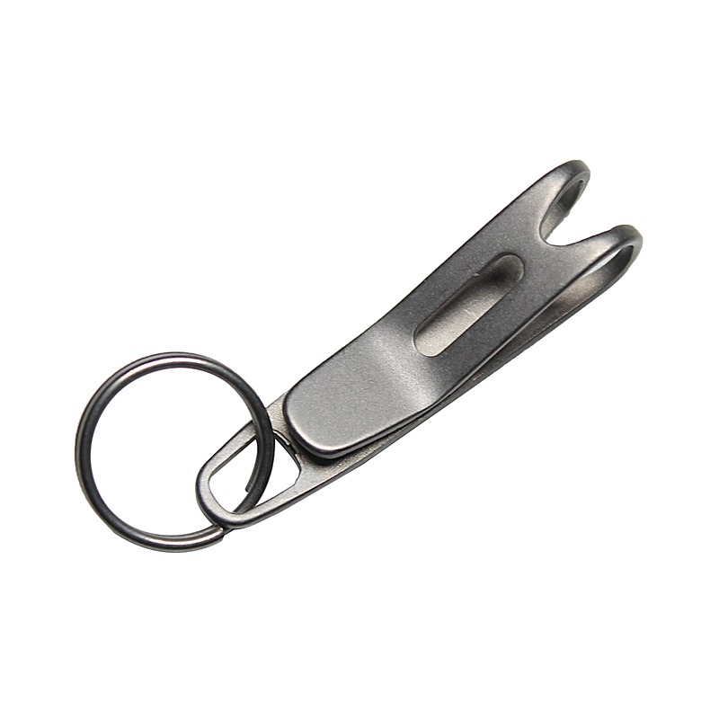 EDC 1 PC Small Titanium alloy Pocket Clip Quick Hanging Tool with Key Ring