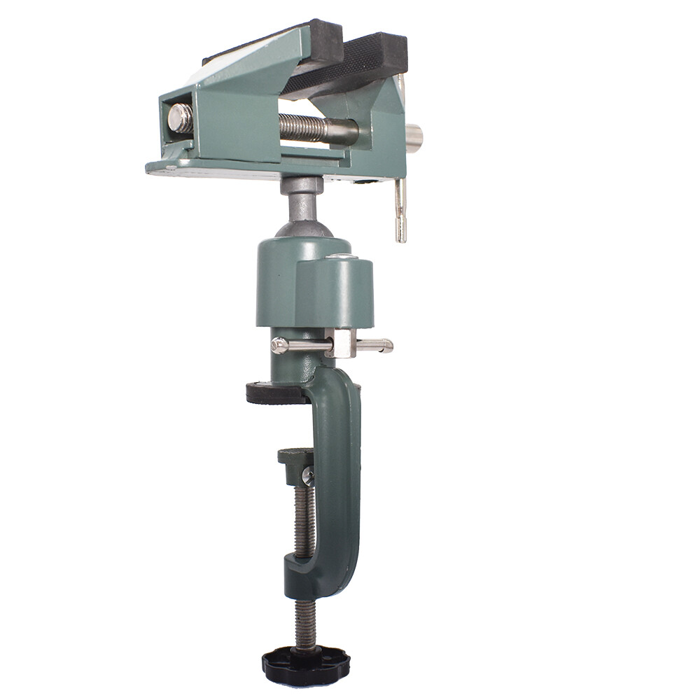 BENCH VISE SWIVEL 3" TABLETOP CLAMP VICE TILTS ROTATES 360 UNIVERSAL WORK HOBBY