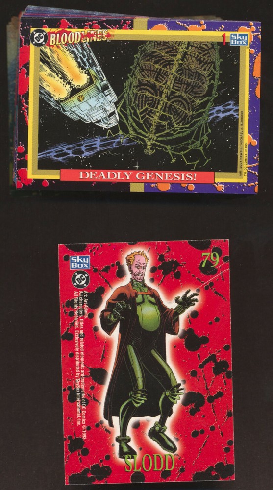 1993 SkyBox DC Bloodlines Complete Set ( 81 cards ) NrMt -  Mint