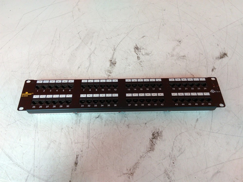 DataComm 20-5648 48 Port Cat 6 Network Patch Panel