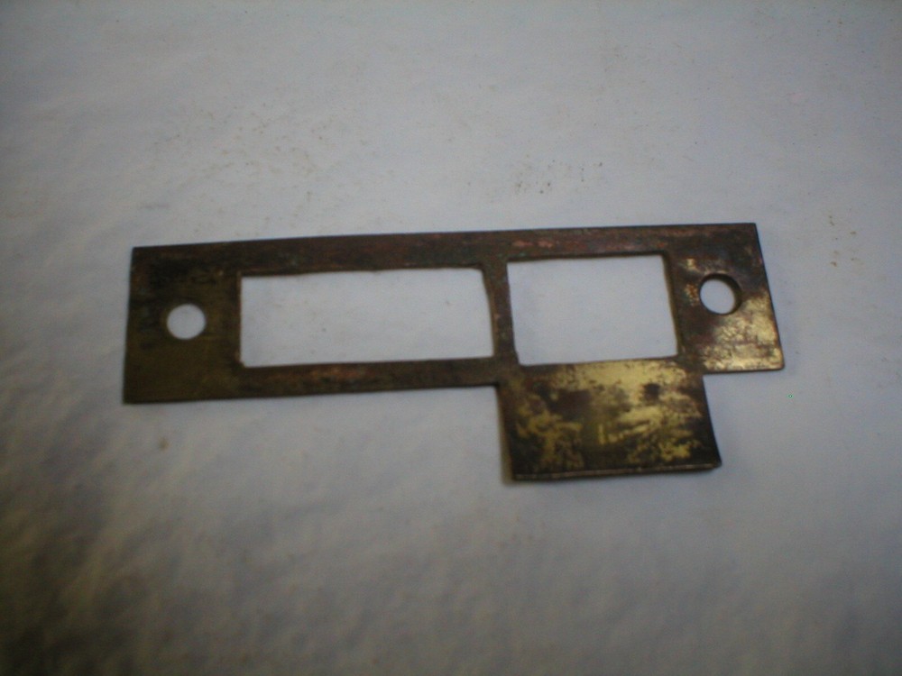 Antique Large Solid Brass Striker Plate