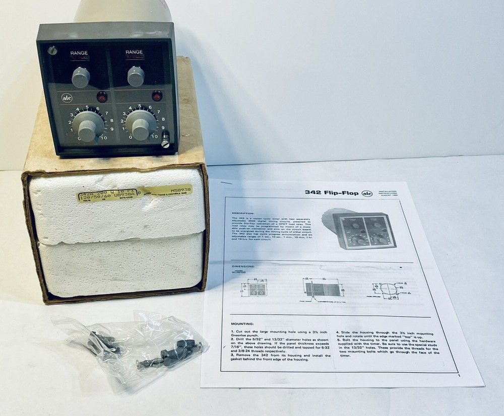 Automatic Timing Controls ATC 342A Flip Flop 200 Q 10 PX Multi Range Cycle Timer