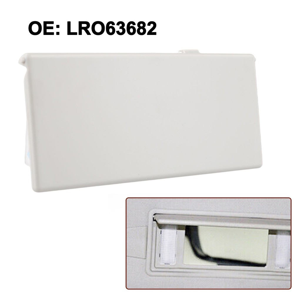 For Sun Visor Vanity Mirror Cover Gray LR063682 Quick Installation
