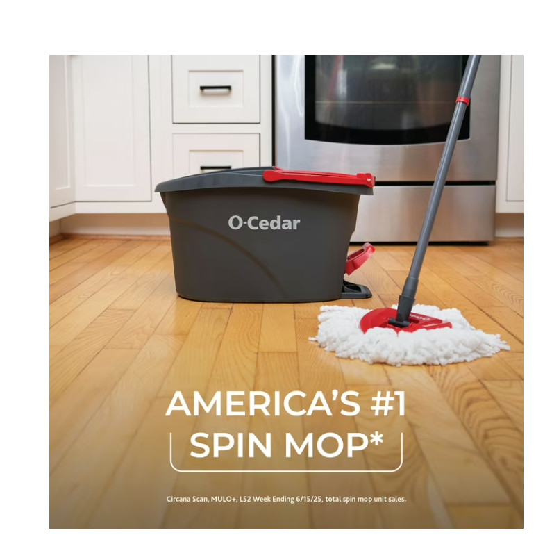O-Cedar Easywring Floor Cleaning System with Bucket and Microfiber Spin Mop