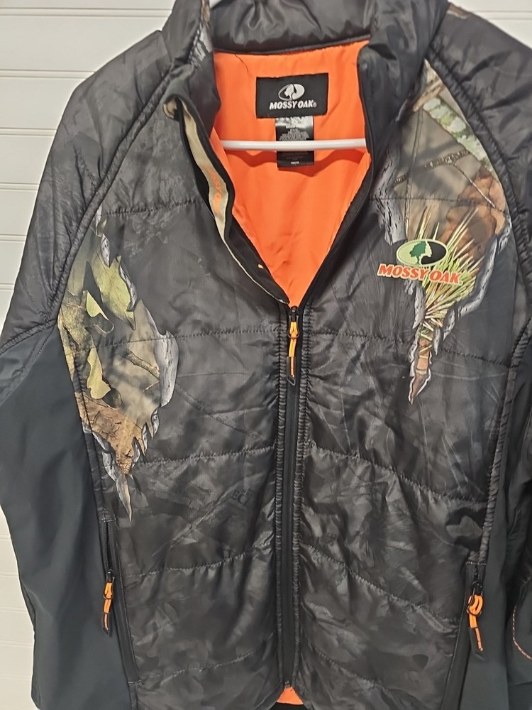 Mossy Oak Men’s Breakout Eclipse Camo Zip Pockets Jacket Size Medium 38/40