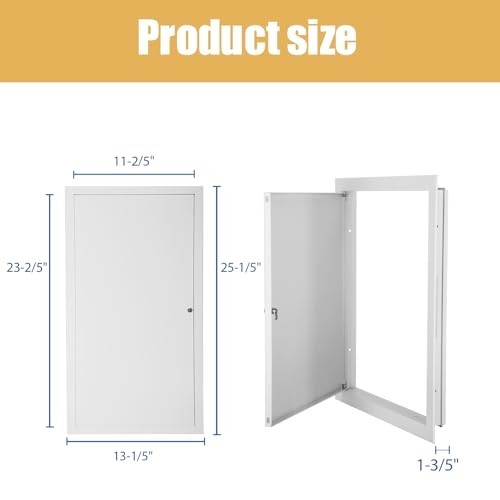 Thick 1mm 12x24 Drywall Access Panel - Durable Ceiling & Attic Door, Screwdriver