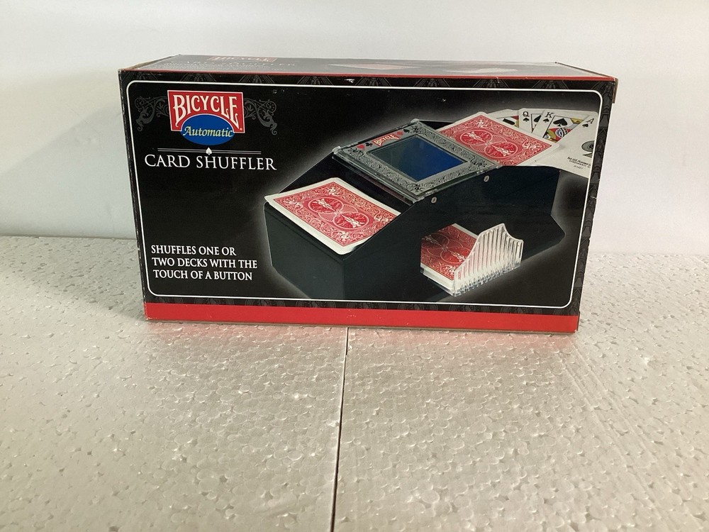 BICYCLE Automatic Card Shuffler 1 or 2 Deck  Battery Operated