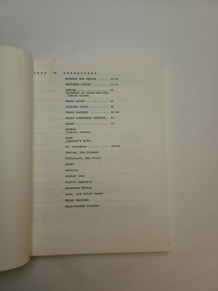 COME THE DAWN / David E. Durston 1980's Unproduced Movie Script Screenplay