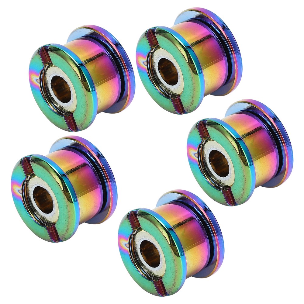 (Multicolor)5Pcs Chainring Bolts RustProof Easily Install Disc Screw CH
