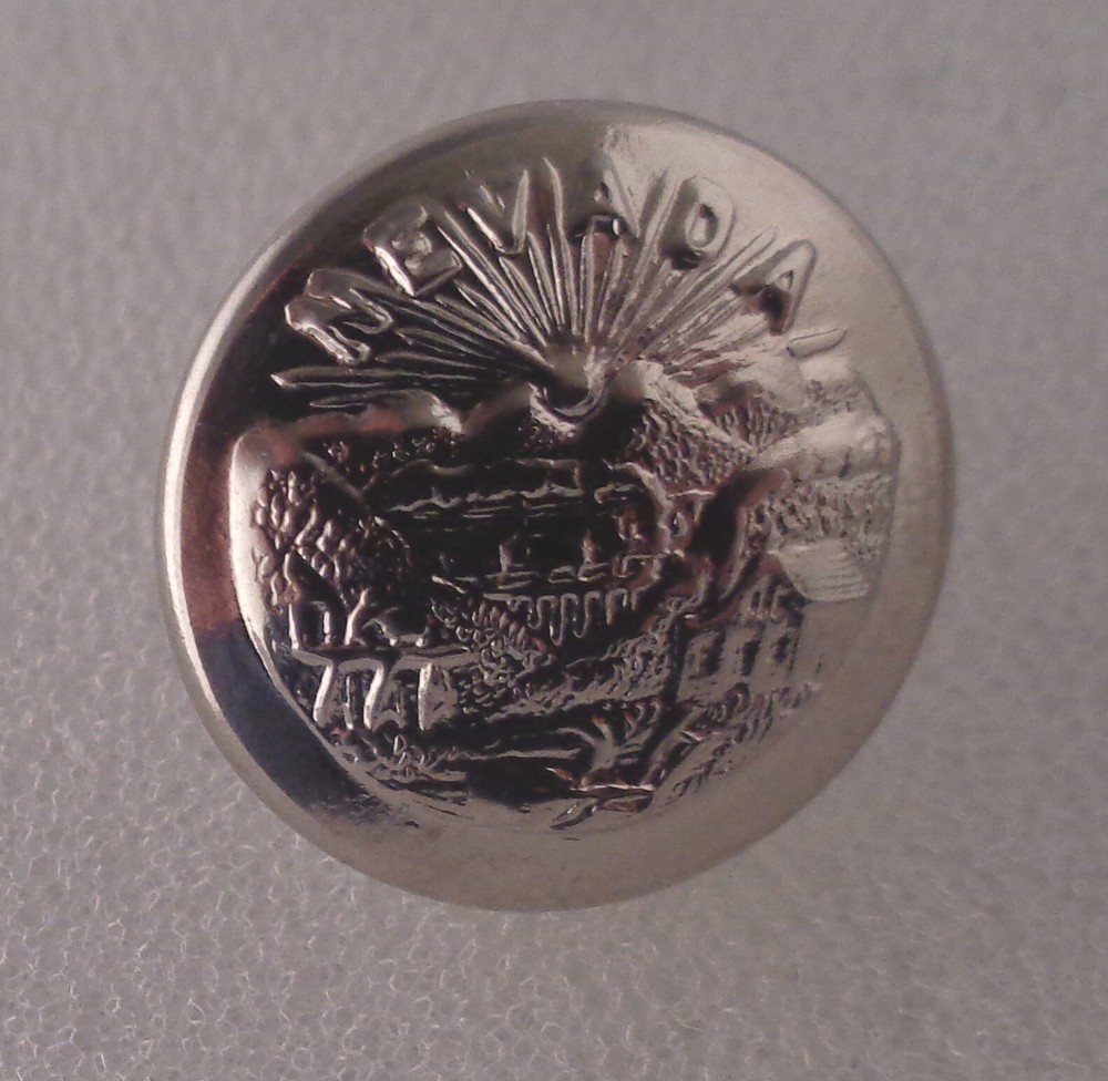 Nevada state seal SMALL Silver Uniform Buttons NV