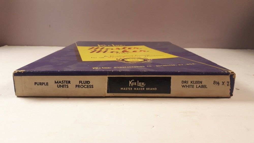VINTAGE - KEE LOX - MASTER MAKER - EMPTY BOX - RARE