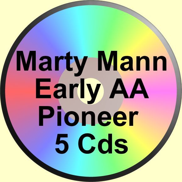 MARTY MANN 5 CDs Various Topics ALCOHOLICS ANONYMOUS ALANON