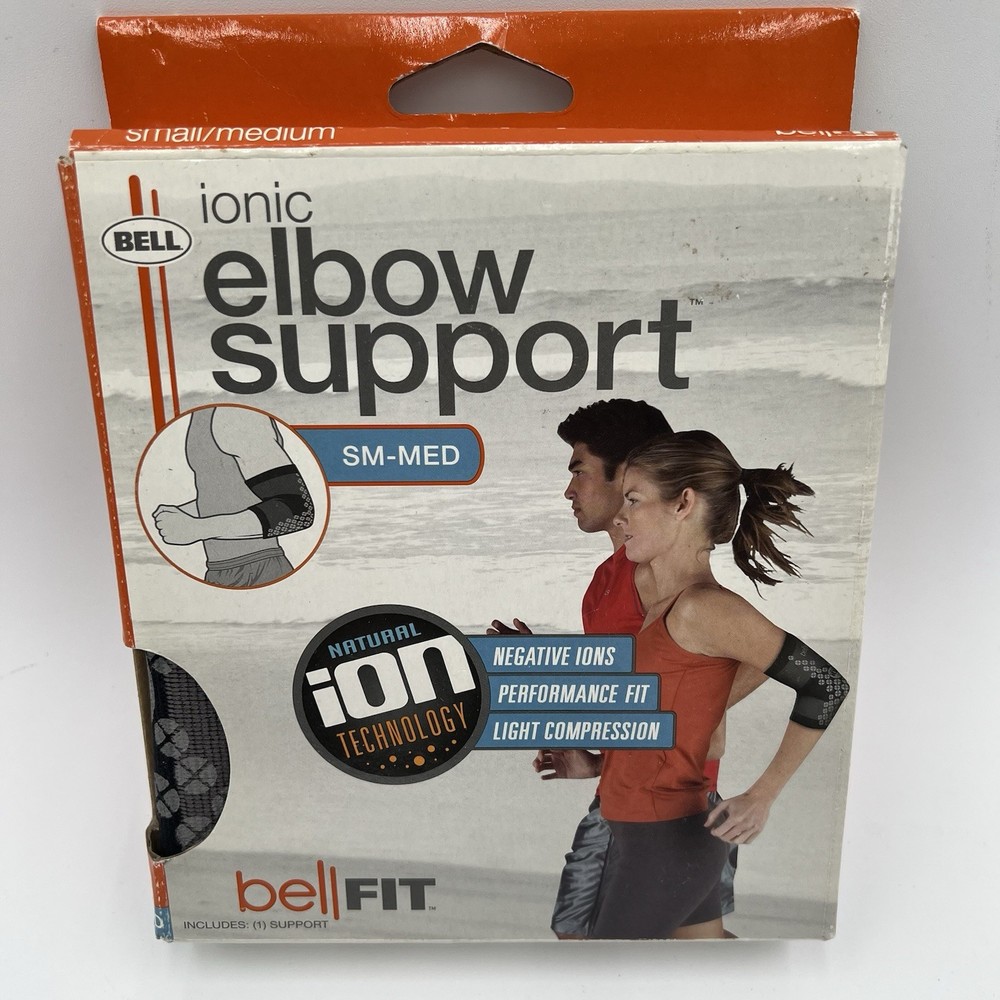 2 Bell Ionic Elbow Support Negative Ions Performance Fit and Fits Small-Medium