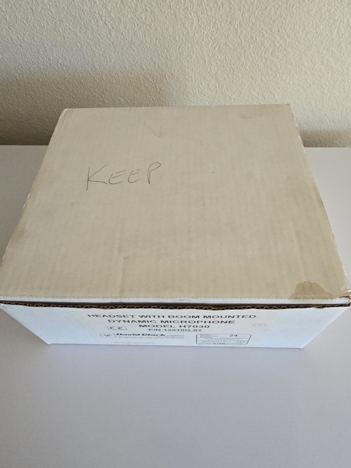 David Clark Headset Model H7030 Aviation Headset with Microphone