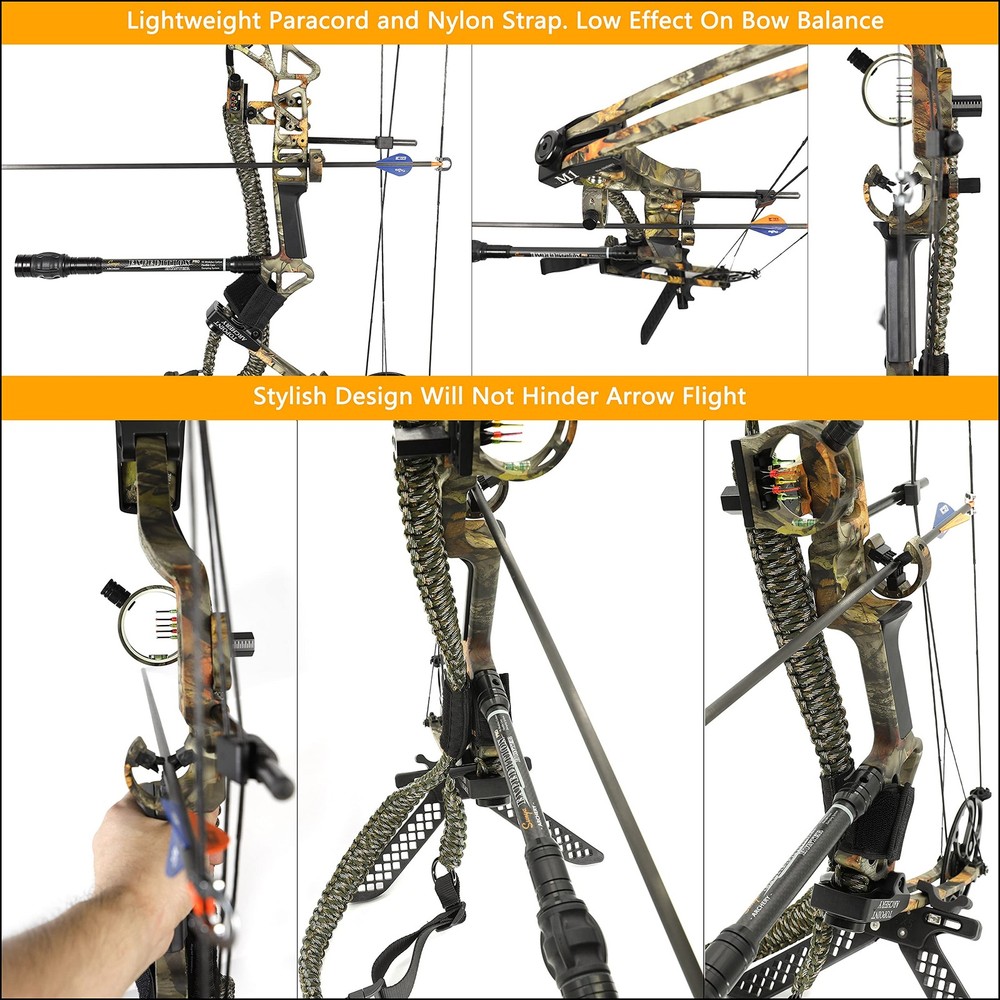SUNYA Paracord Compound Bow Sling with V2 Magnetic Connection System