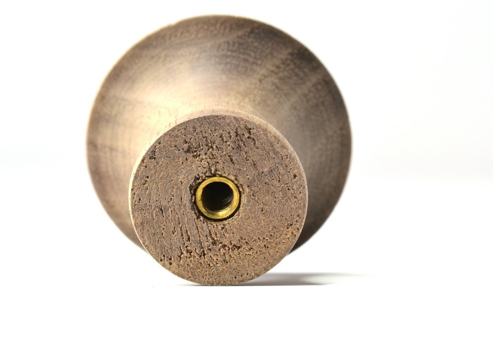 Qty 12 - Walnut Shaker Style Knobs for Cabinet Doors and Drawers
