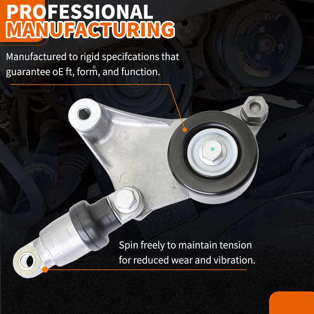 Drive Belt Tensioner Assembly with Pulley For Toyota Camry RAV4 Highlander Venza