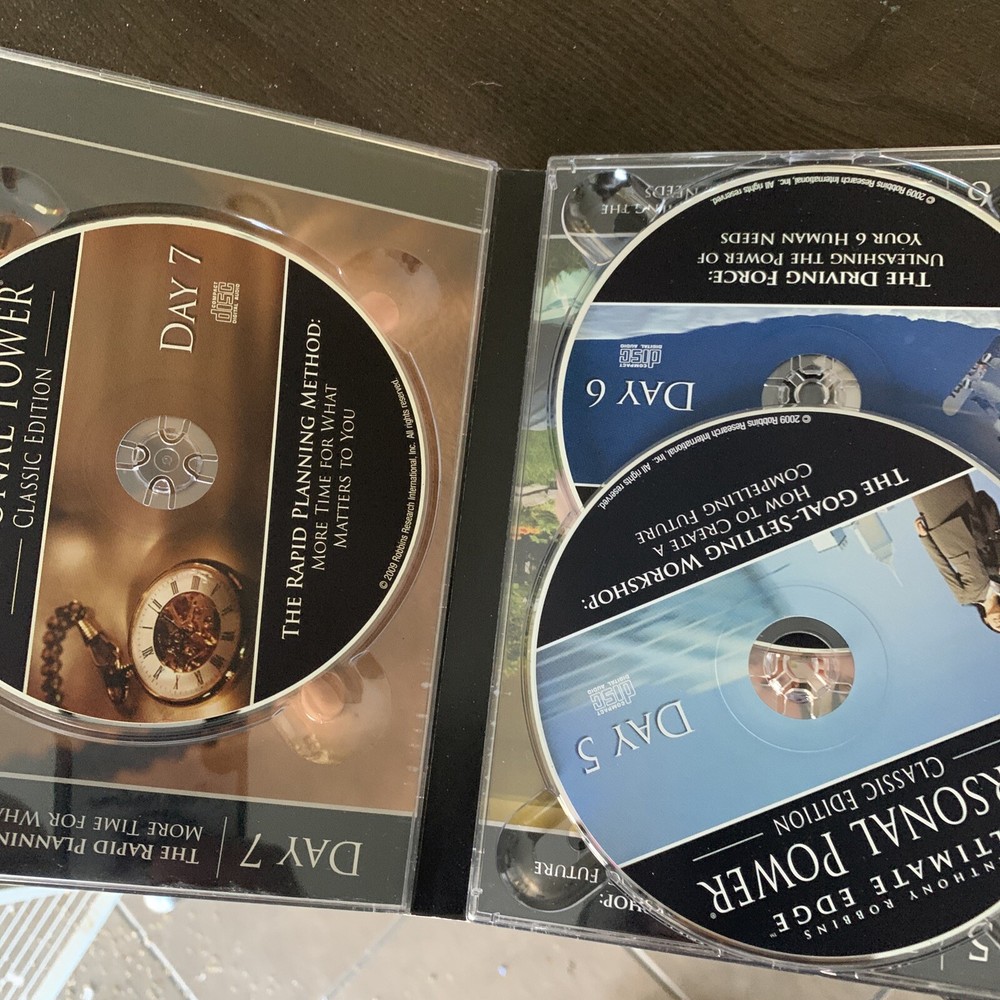 ANTHONY ROBBINS ULTIMATE EDGE 3 PART SYSTEM Audio CD/DVD Box Set MINT COMPLETE