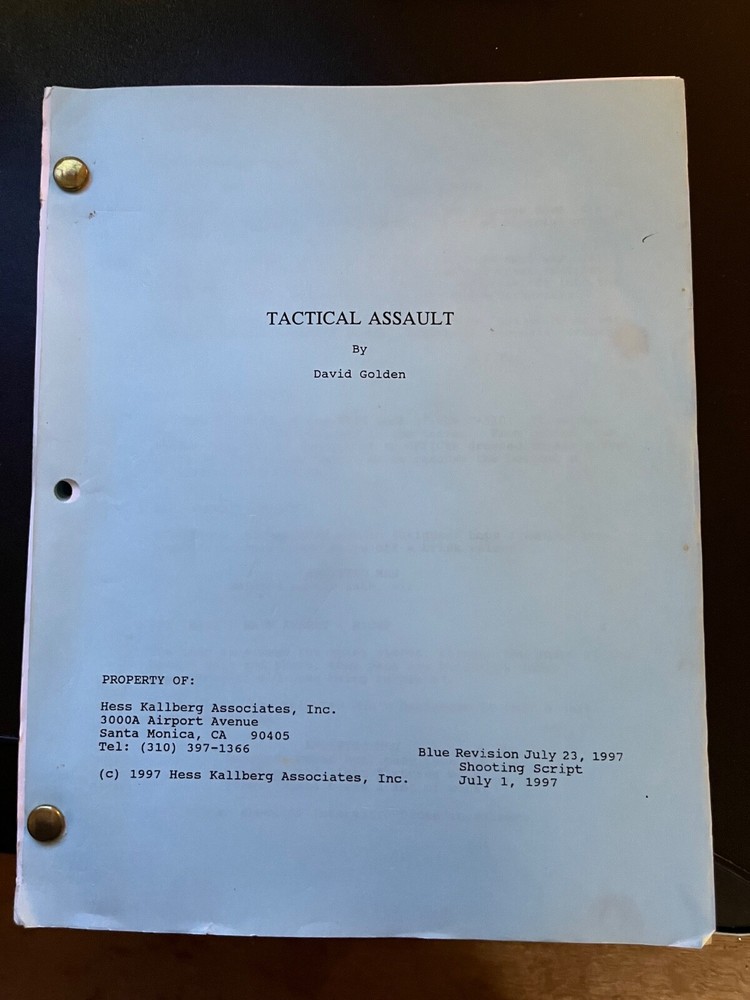 Tactical Assault - original screenplay - cult classic