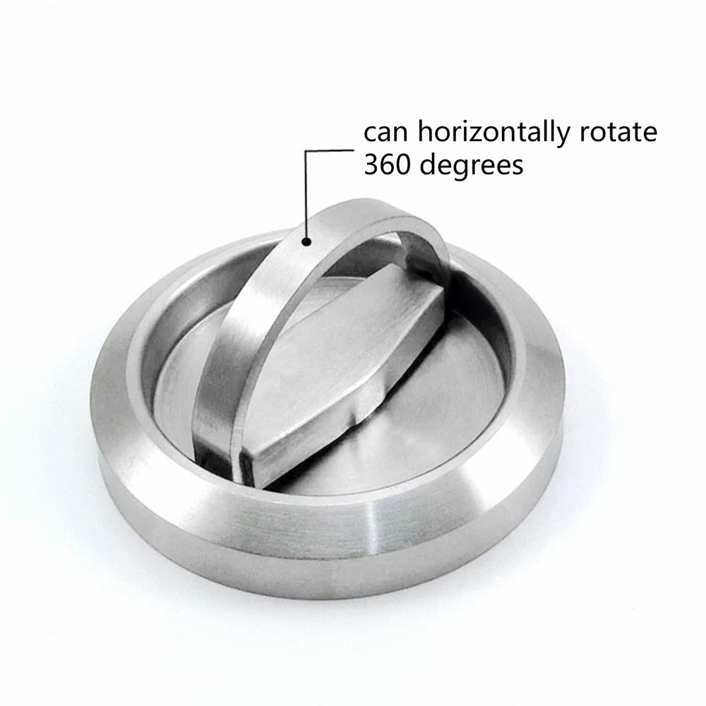 Stainless 304 Door Locks Recessed Cup Handle Privacy Door Knob Locks Flush Pull
