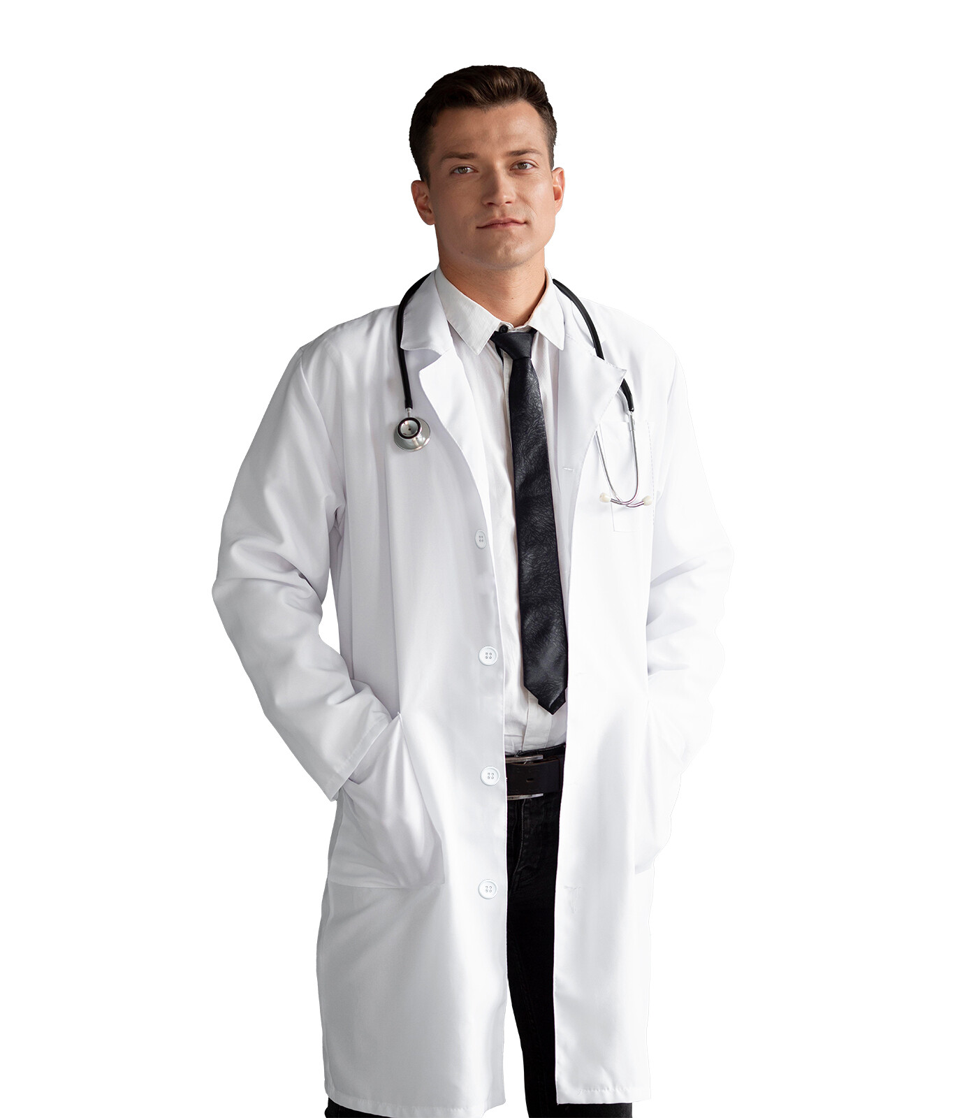 HEEDFIT Professional Lab Coat for Women, Men Poly Cotton 37-Inch FREE SHIPPING!