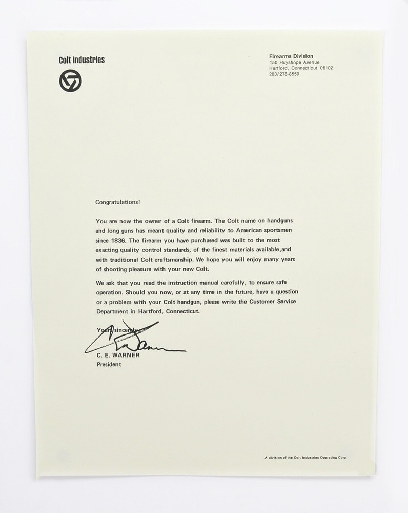 Colt Python Box, OEM Case, 1981 Manual, And More!