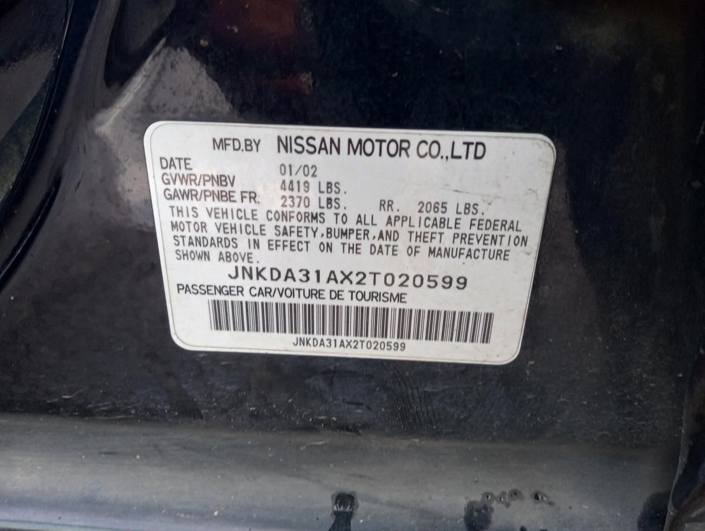 I35 2002 Rear View Mirror 29104584