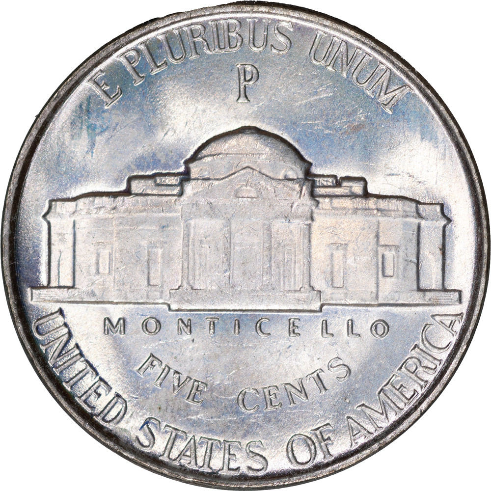 1945 5c Jefferson Silver Nickel ~ Uncirculated