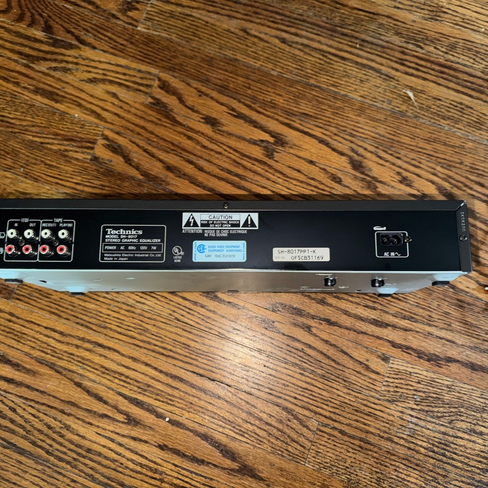 Technics SH-8017 - Stereo Graphic Equalizer w/ RCA Inputs /Outputs Tested