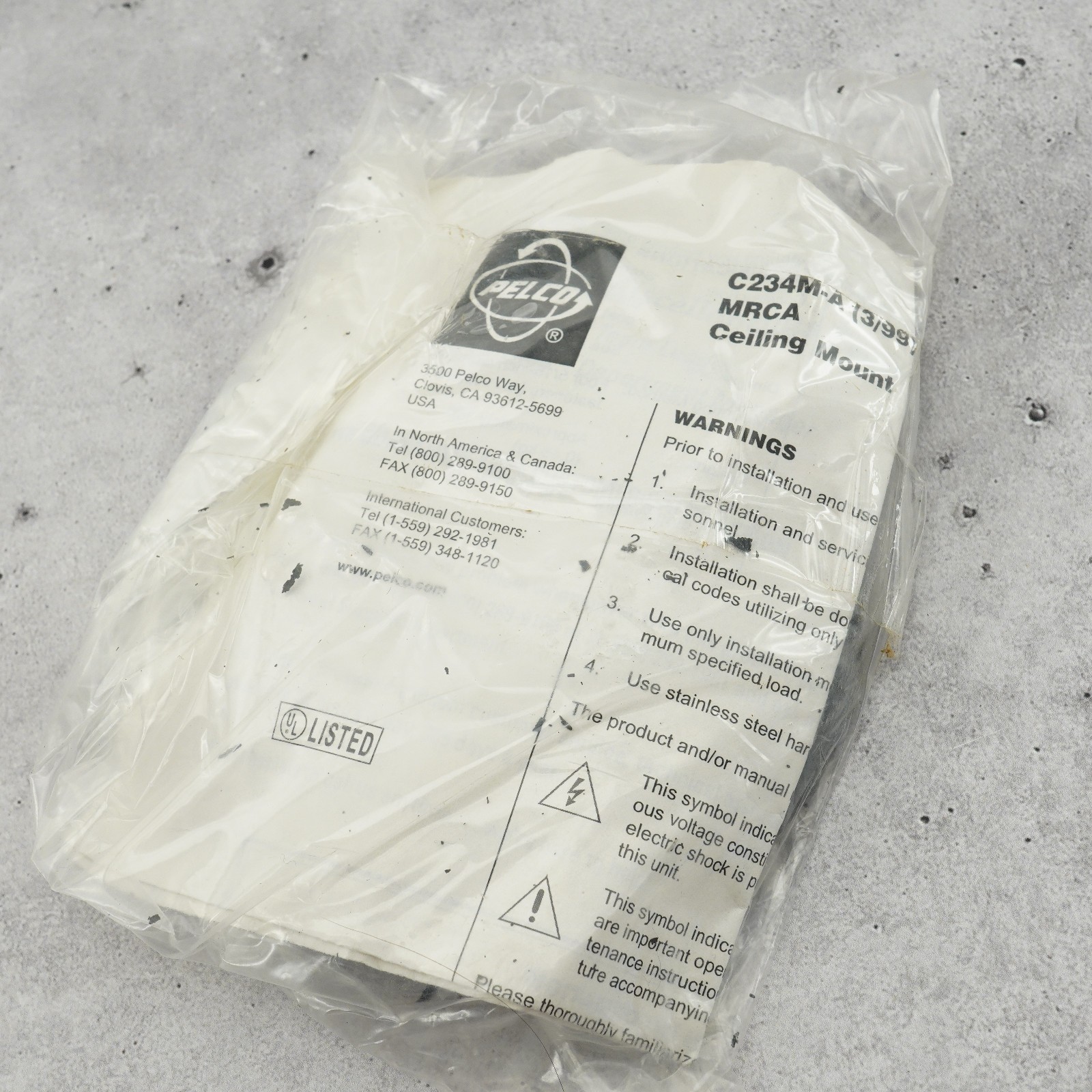 NEW Pelco C234M-A MRCA Ceiling Mount Adapter MR3000 MR3050 MR4000