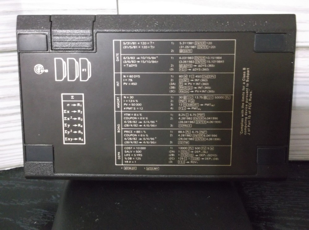 Hewlett Packard 12C Calculator with Case- Working