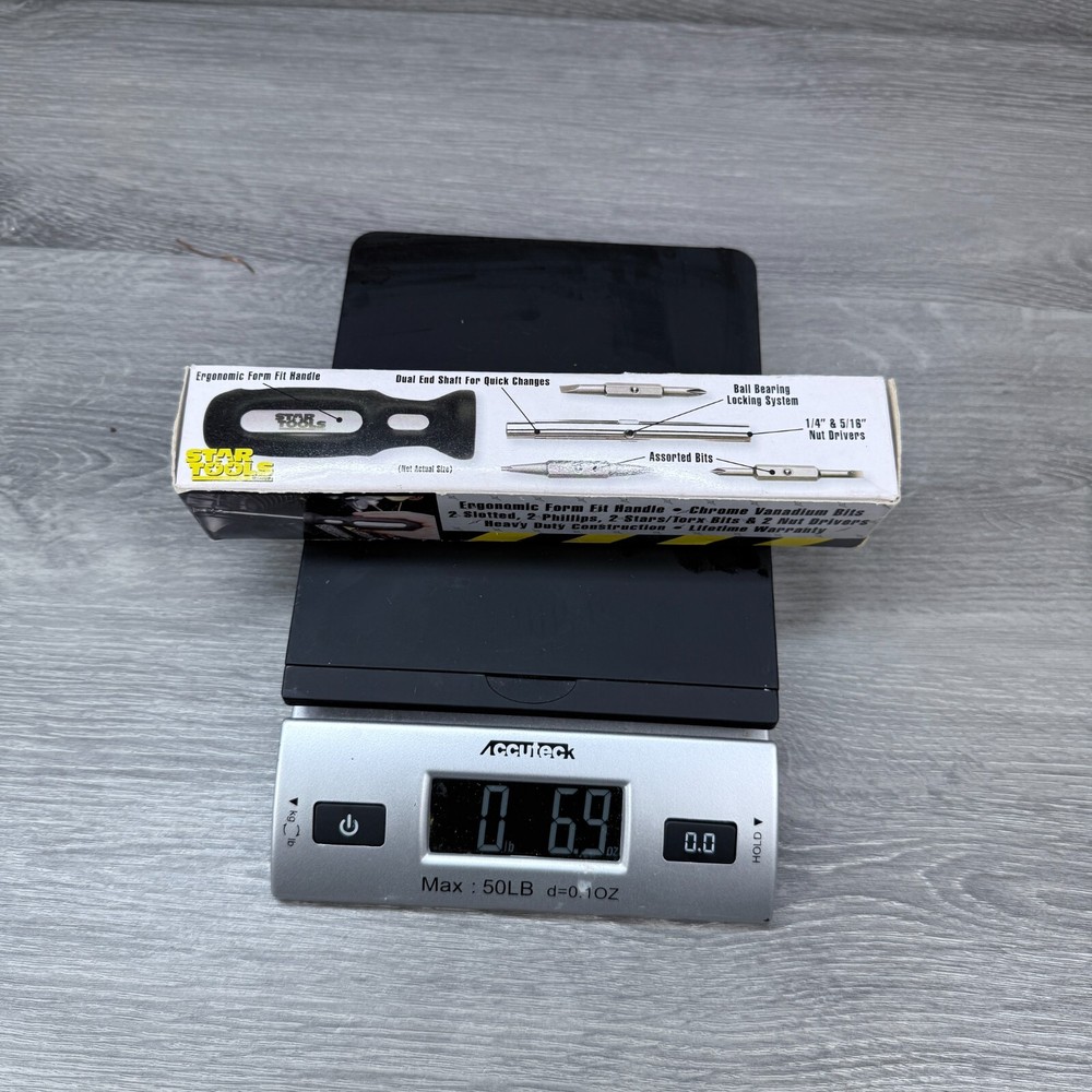 Vintage 1999 Star Tools Group ProDriver Set Handle Shaft x3 Assorted Bits