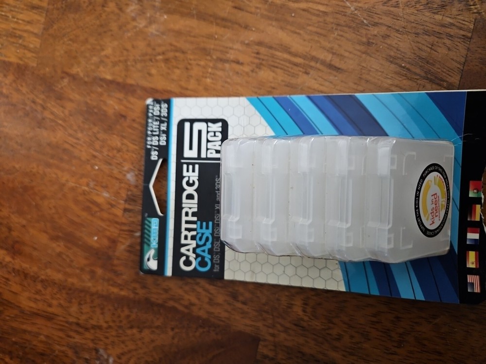 Nintendo Ds 5 Pack Game Cartridge Cases