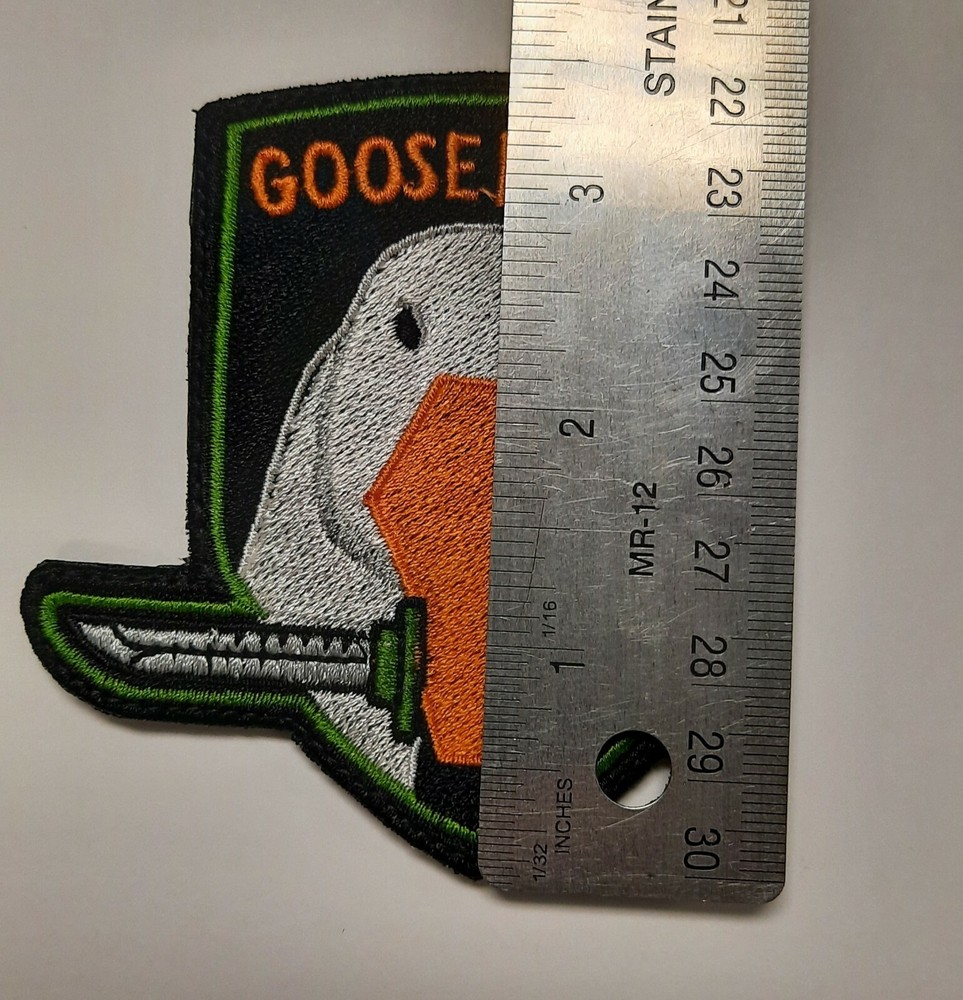 Goose Honk Metal Gear Solid Meme Patch w Hook Backing Full Embroidered
