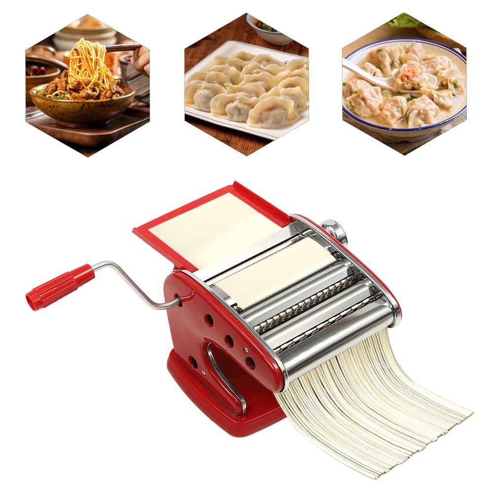 0.3mm-5mm Pasta Maker Machine Adjustable Thickness Manual Pasta Making Machine