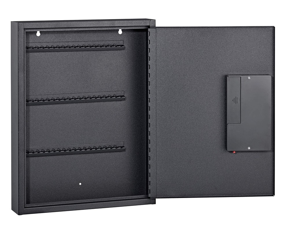 Key Holder Wall Mount - 60 Keys Lock Box with Code, Key Cabinet Wall Mount, V...