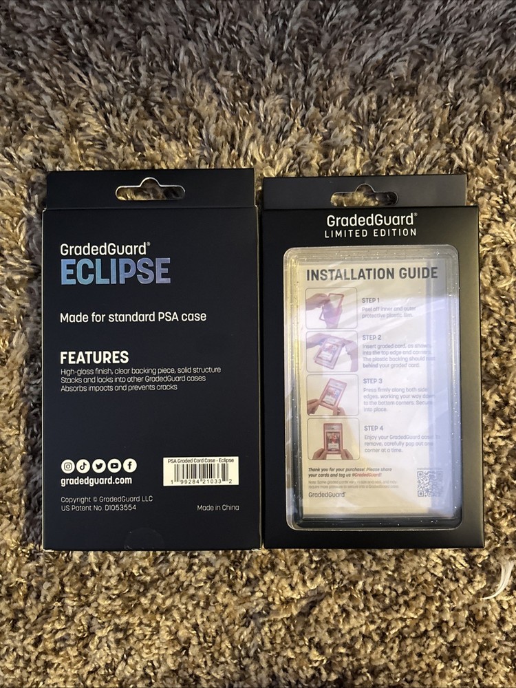GradedGuard PSA Graded Case Guard Protector - Eclipse Limited Edition x 2