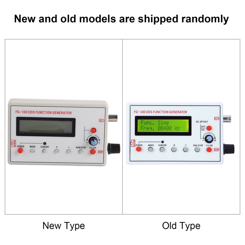 FG‑100 DDS Function Generator Sine Frequency 1HZ‑500KHz Counter Signal
