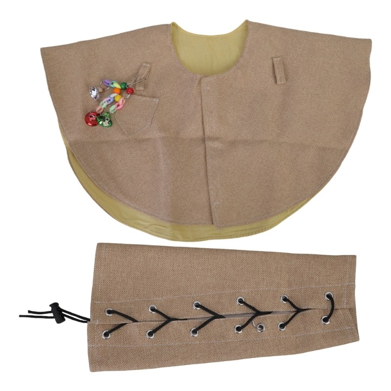 Adjustable Parrots Arm Protector And Shoulder Cape Set for Bird Training Supply