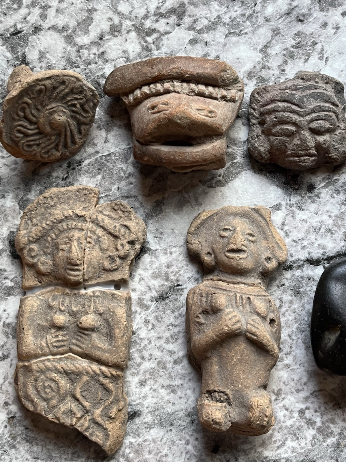 15 Teotihuacan Ancient Artifacts PreColumbian Pendant Figures Heads Beads Mayan