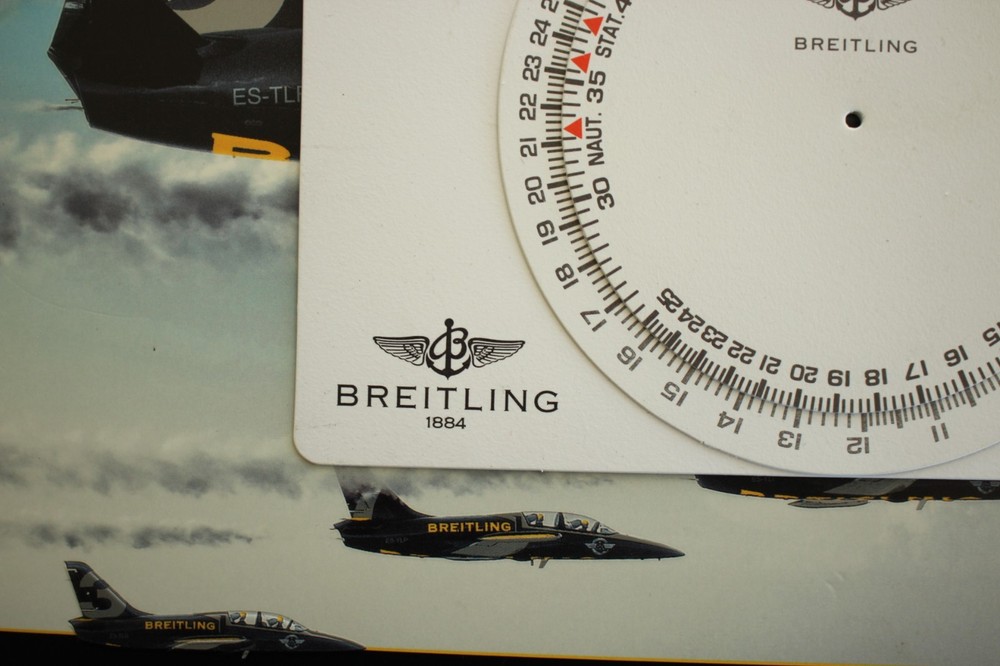 BREITLING PILOT RACE WATCH INSTRUCTION MANUAL GUIDE BOOKLET SLIDE RULE COMPUTER*