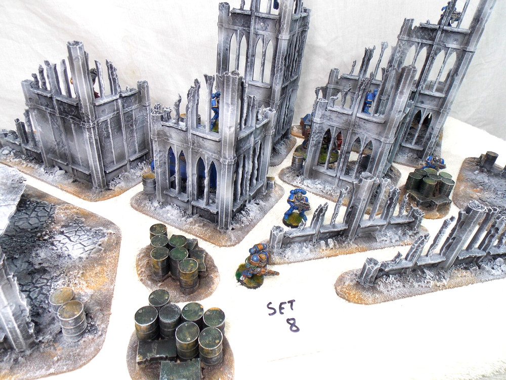 WARGAMING TERRAIN PAINTED,ADVANCE ORDERS,,MEGA BUNDLE SET OF 12 PIECES