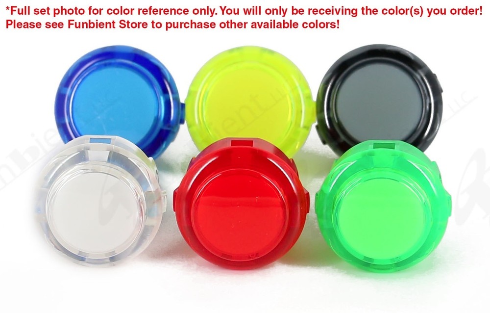 Sanwa Original OBSC-30 Yellow Translucent Push Button JAMMA guitar killswitch