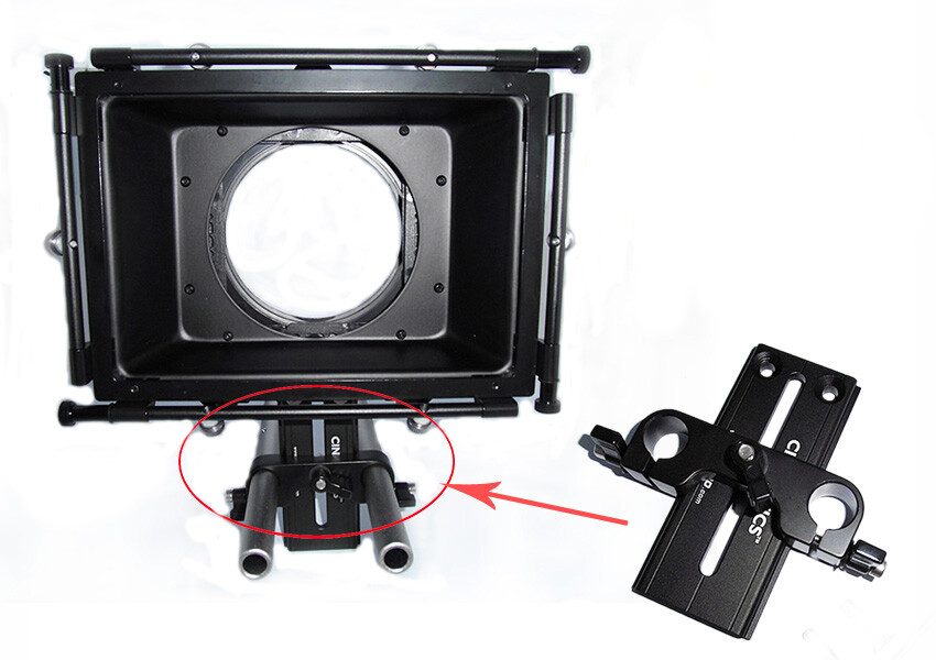 Cinematics matte box height riser height adjustable for red epic sony panasonic
