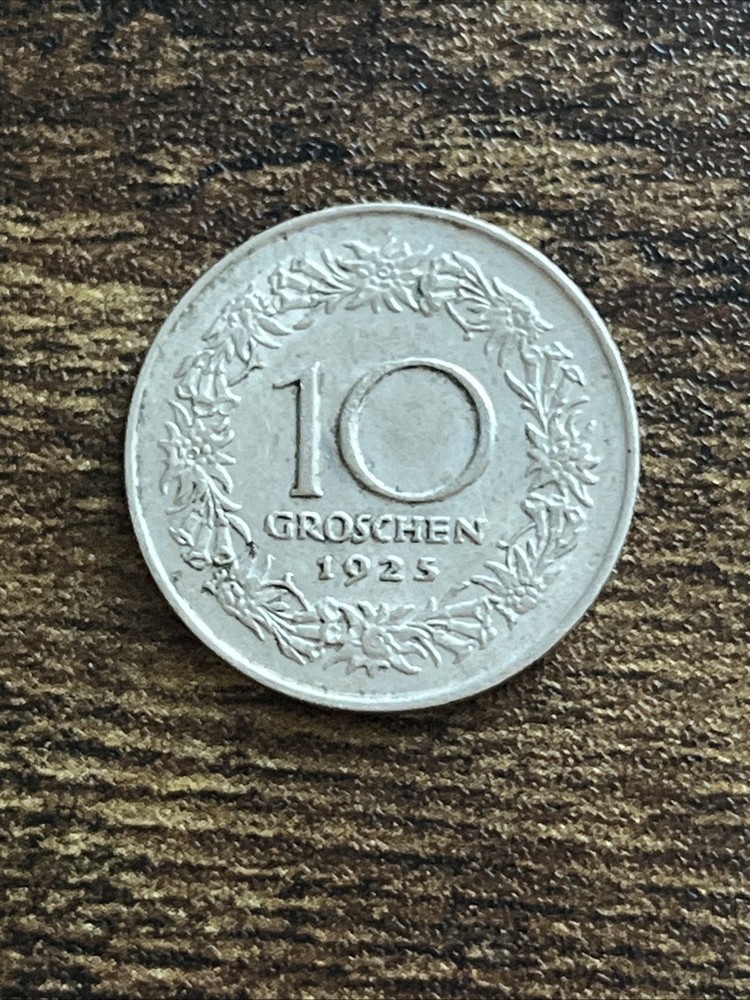 1925 Austria 10 Ten Groschen Actual Coin TB7964*