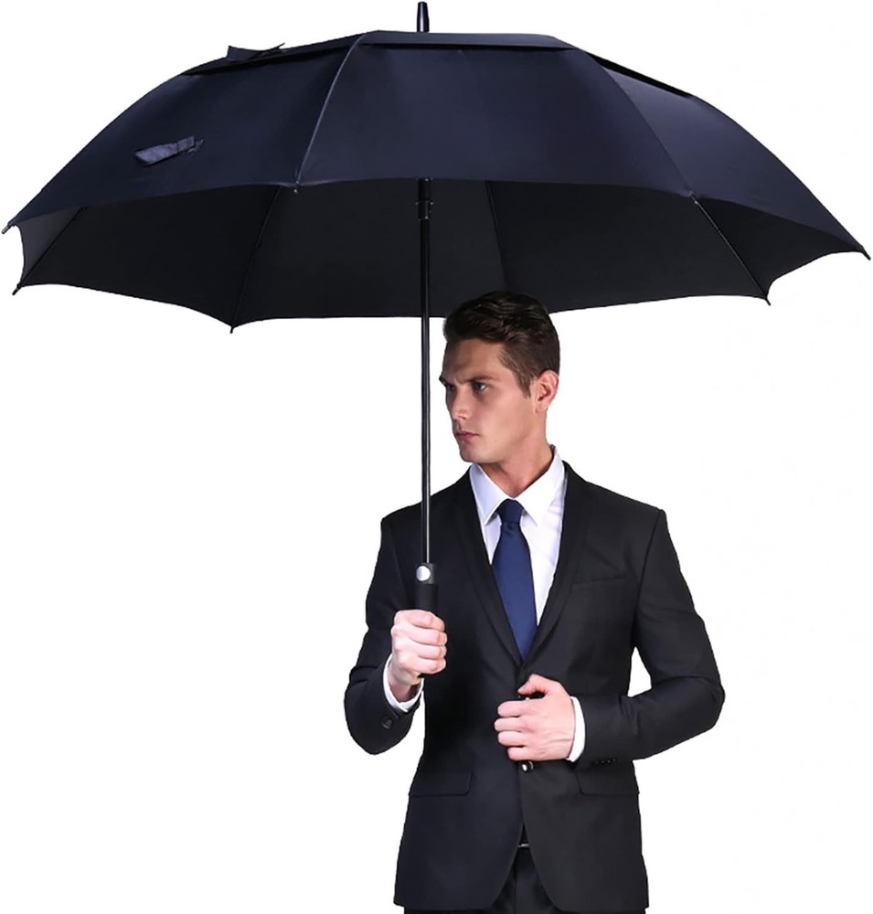 Modern Golf Umbrella - Lightweight Pongee Fabric, Polyester