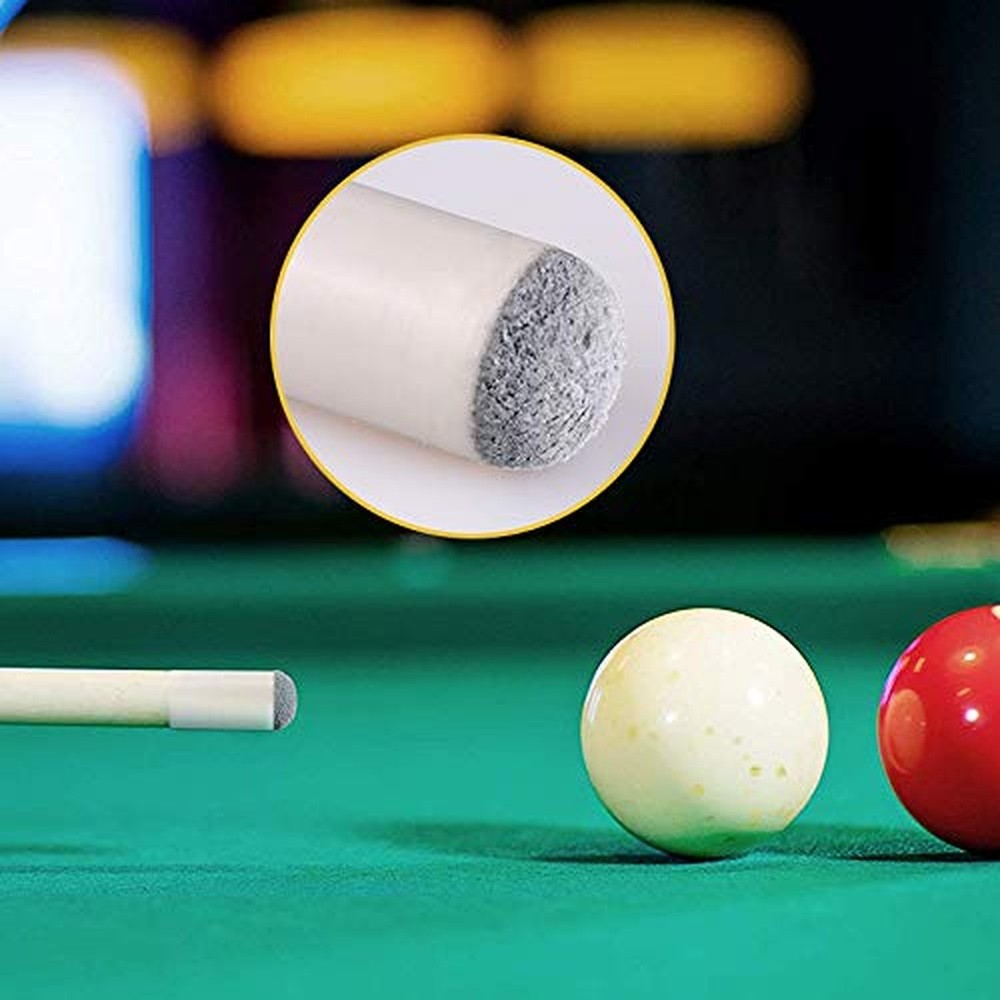 ABOAT 50 Pieces 4 Sizes Pool Cue Tips Slip-On Billiard Cue Tips Replacement, ...