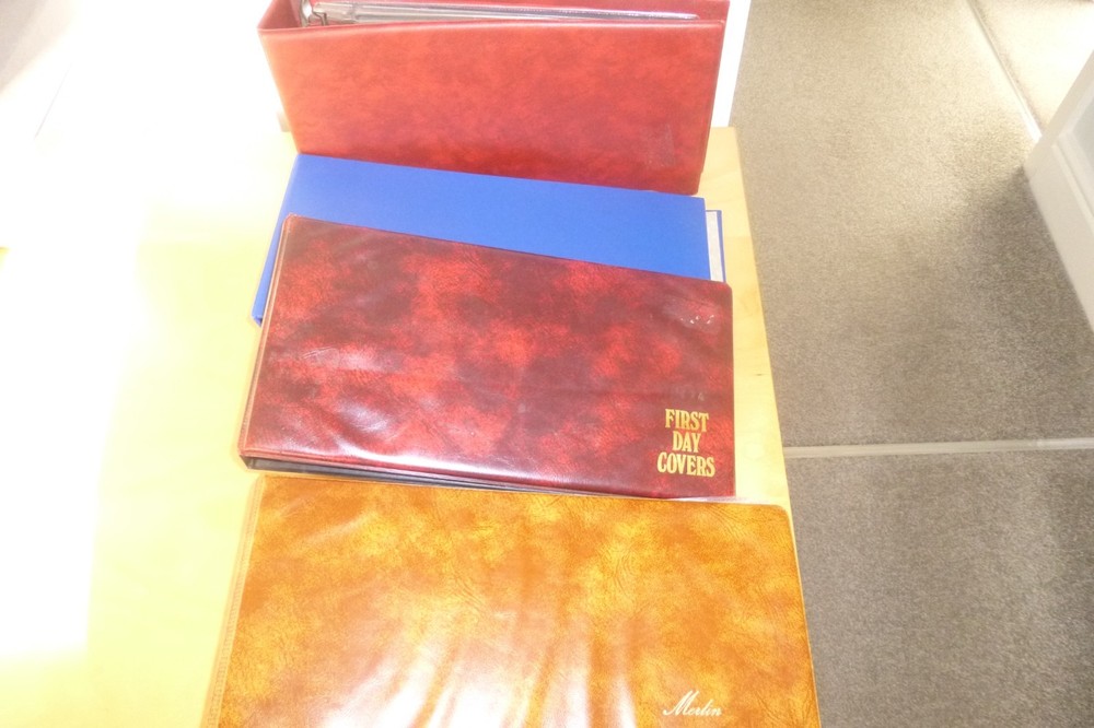 FIRST DAY COVER  ALBUMS X 4  WITH   SLEEVES