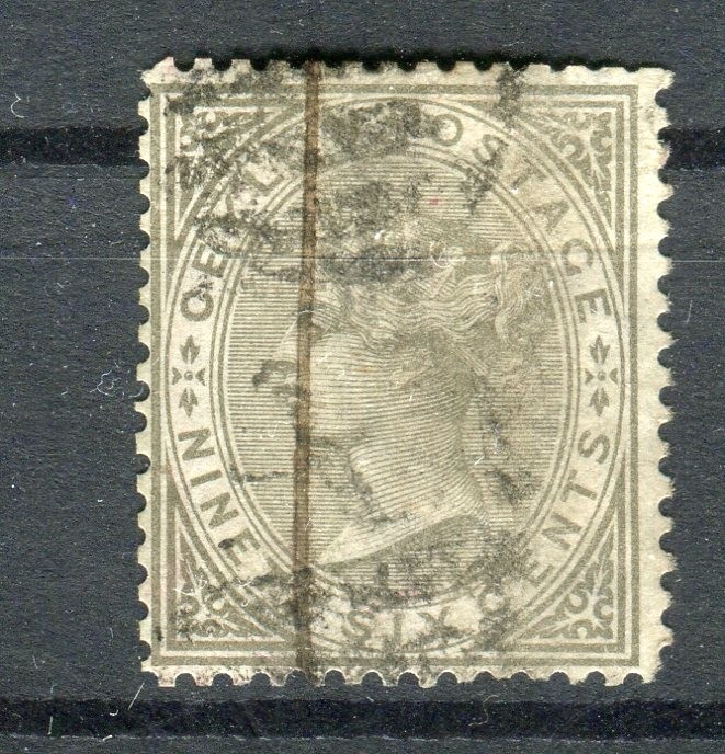 Ceylon SG132 1872-80 QV 96c drab used
