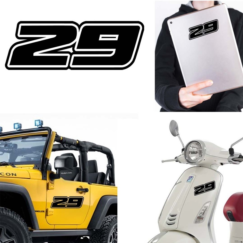 Sticker Vinyl Number 29 Version Dream